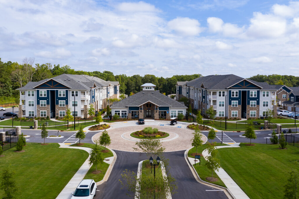 Promenade-Newnan Crossing aerial shot