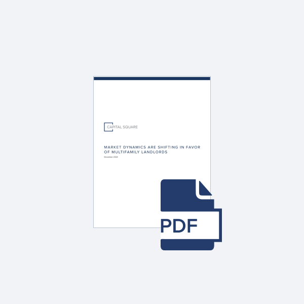 PDF Thumbnail - Market Dynamics are Shifting In Favor of Multifamily Landlords